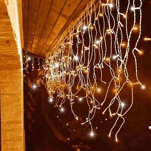 SOPLE 500LED LAMPKI ZEWNĘTRZNE 24 m FLASH KURTYNA GIRLANDA ŚWIETLNA TIMER na Arena.pl