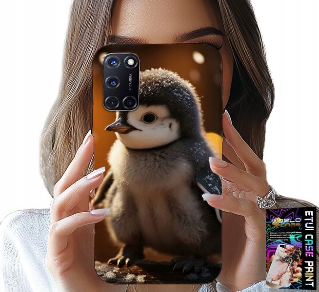 ETUI DO OPPO A52 - SŁODKI PINGWIN, TUPTAK, MADAGASKAR WZORY zdjęcie 1