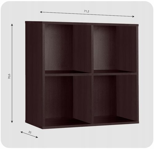 Regał półka organizer pojemnik stojak na płyty winylowe segregatory Cubo 4 na Arena.pl