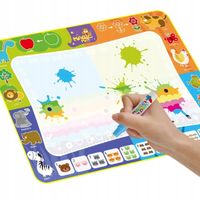 MATA WODNA DO MALOWANIA RYSOWANIA WODĄ PLANSZA SENSORYCZNA GRA DUŻA 120x90