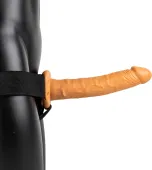 realrock hollow strap-on z regulacją i wibracją 24,5 cm