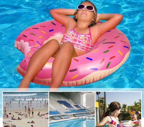 KOŁO DMUCHANE PLAŻOWE PĄCZEK DONUT RÓŻOWE na Arena.pl