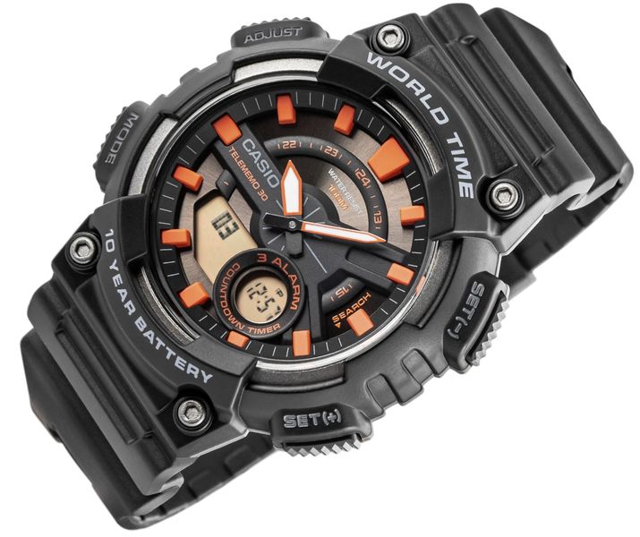zegarek męski casio gerton aeq-110w-1a2vdf + box zdjęcie 2