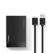 obudowa zewnętrzna dysku hdd/ssd 2,5 ugreen us221, sata, usb 3.0 (czarna)