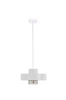 Lampa wisząca 1xE27 BOSSI II BLACK/WHITE