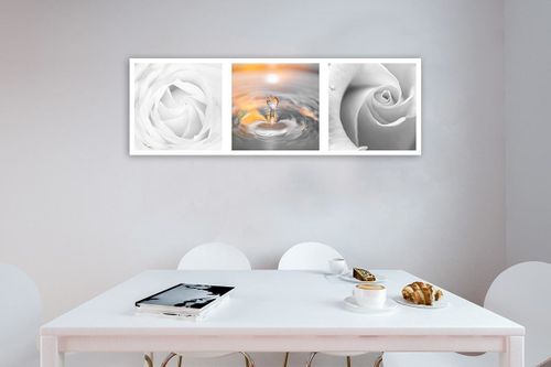 Deco Panel, Płatki i kropla 120x40 na Arena.pl