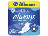 Podpaski ALWAYS Ultra Day & Night Rozmiar 3 (40 sztuk)
