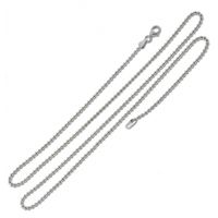 SREBRNY ŁAŃCUSZEK KULKOWY 50CM PRÓBA SREBRA 925