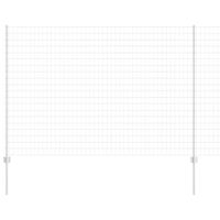 Ogrodzenie z słupkami Srebrny 1.6 x 10 m Stal