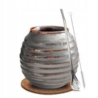 Zestaw Premium do Yerba Mate: Tykwa Matero LAWA + Bombilla i GRATISY!