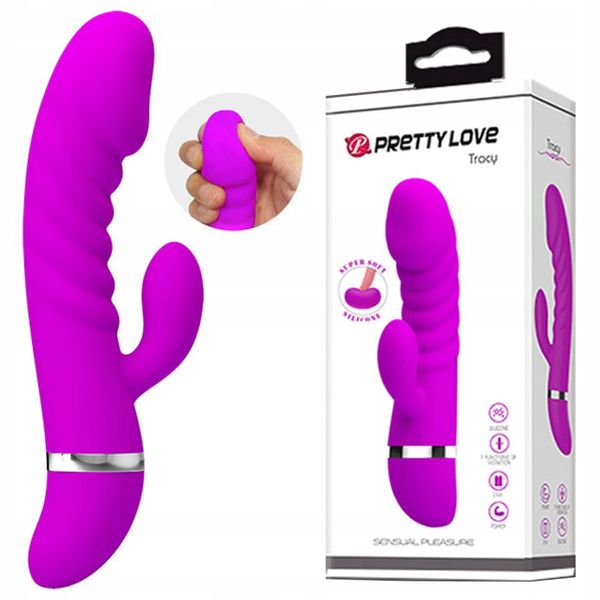 Silikonowy wibrator rabbit, punkt G, łechtaczka zdjęcie 4