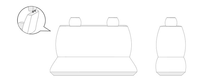 Mercedes Sprinter II BUS od 2006 Pokrowce dopasowane na miarę zdjęcie 6
