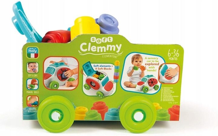 Autko z klockami Soft Clemmy Clementoni 17315 zdjęcie 3