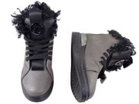 Szare botki damskie snakersy gruba podeszwa 39