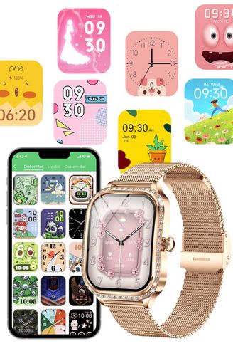 SMARTWATCH WATCH ZEGAREK AMOLED BLUETOOTH ROZMOWY MENU PL DAMSKI SMARTBAND MK88 na Arena.pl