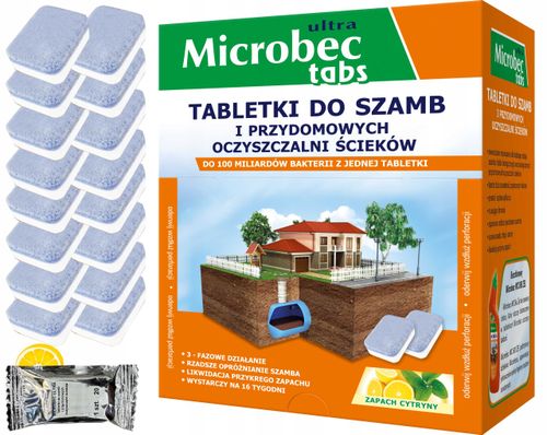 bros - microbec ultra - tabletka do szamb - 16 szt. na Arena.pl