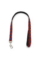 A-475 PEJCZ, KRÓTKA SMYCZ DLA PSA TAŚMA ROMB 20mm/80cm Kolor - Czarny