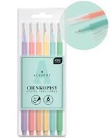 CIENKOPISY PASTELOWE ACADEMY 6KOL INTERDRUK