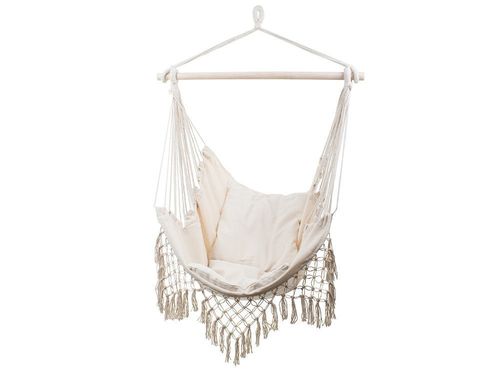 Biały ecru BOHO hamak brazylijski fotel na Arena.pl