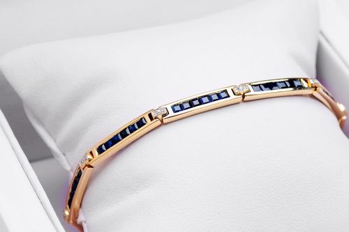 Złota bransoleta BZD4585 - Diament na Arena.pl