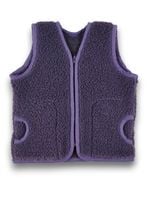 Kamizelka Wełniana Merynos Australijski Kolor Fioletowy 2-3 Lata, Indygo