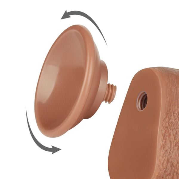 9'' Sliding Skin Dual Layer Dong Brown zdjęcie 7
