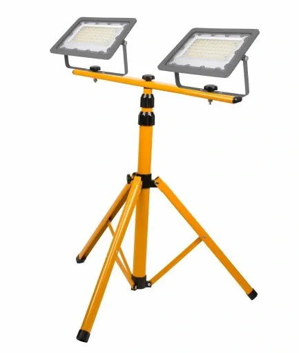 Halogen LED Statyw Budowlany Naświetlacz 2x100W / 200W 20000lm Stojak zdjęcie 5