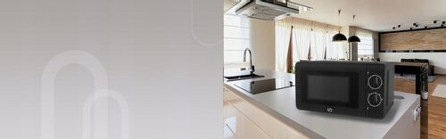 CZARNA KUCHENKA MIKROFALOWA UD MIKROFALÓWKA MIKROFALA WOLNOSTOJĄCA GRILL na Arena.pl