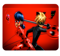 Podkładka pod myszkę Biedronka i Czarny Kot