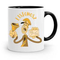 Kubek Czarny Dla Listonosza Listonosz Prezent Z Nadrukiem Ze Zdjęciem