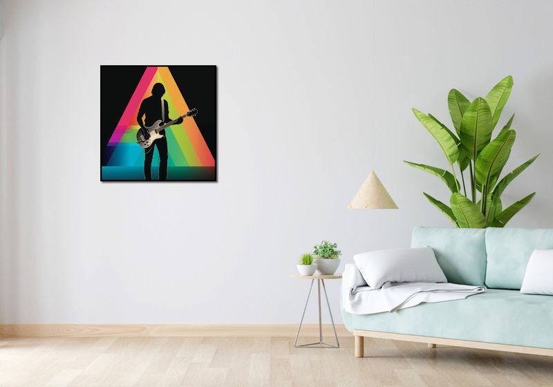 Plakat 70x70cm Pryzmat przez Gitarę zdjęcie 4