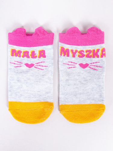 Skarpety dziewczęce z elementem 3D kotek 6PAK 14-16 YOCLUB na Arena.pl