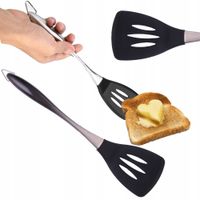 ŁOPATKA KUCHENNA CEDZAKOWA DO SMAŻENIA ŁYŻKA DO SAŁATEK DAŃ SILIKONOWA