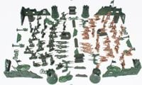 Żołnierzyki baza wojskowa figurki zestaw 114el.