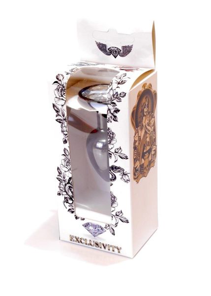 Plug-Jewellery Dark Silver Plug- Clear zdjęcie 9