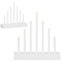 Świecznik adwentowy Led 7 świec biały