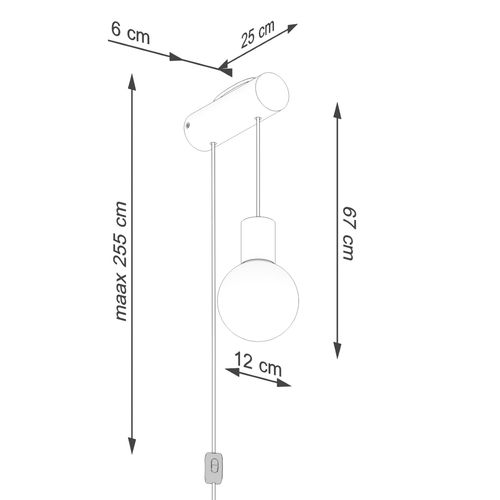 Kinkiet NIMBI G9 z włącznikiem na Arena.pl