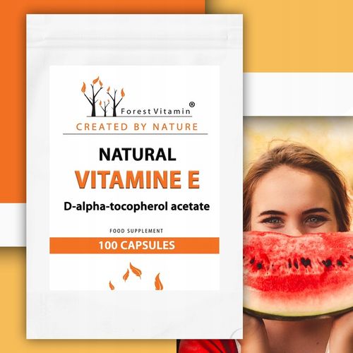 WITAMINA E FORMA NATURALNA ZDROWIE MŁODOŚĆ 100 kaps TOKOFEROL na Arena.pl