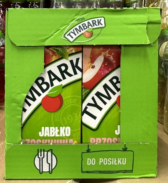 Tymbark napój jabłko-brzoskwinia 1l - karton zdjęcie 1