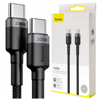 kabel usb-c do usb-c baseus cafule, qc 3.0, pd 2.0, 100w, 5a, 2m