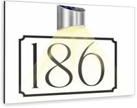 duża biała TABLICZKA podświetlana led ADRESOWA numer posesji 40x30 cm