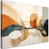 Obraz do salonu, Abstrakcja geometryczna nowoczesna dekoracja