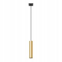 Sollux Lighting Lampa Wisząca LAGOS Złota Tuba 1xGU10 10W 100cm IP20