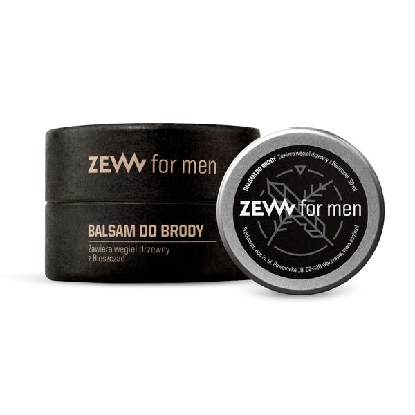 ZEW for men, Balsam do Brody z węglem drzewnym, 30ml Nowa formuła zdjęcie 1