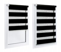 ROLETA ROLETY DZIEŃ I NOC 56 x 150 CM NAPINACZ SZARY BIAŁY CZARNY i INNE