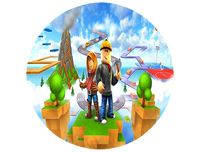 Opłatek na tort Roblox