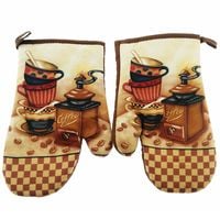 Rękawice kuchenne 18x27 z magnesem 2 szt. kawowy poranek