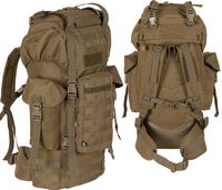 Duży plecak BW MOLLE stelaż aluminiowy 65 l coyote