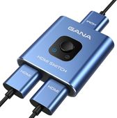 GANA aluminiowy dwukierunkowy przełącznik HDMI 4K