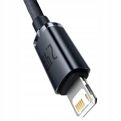 BASEUS KABEL USB DO APPLE LIGHTNING 8-PIN 2,4A 2M CZARNY + GRATIS RYSIK na Arena.pl